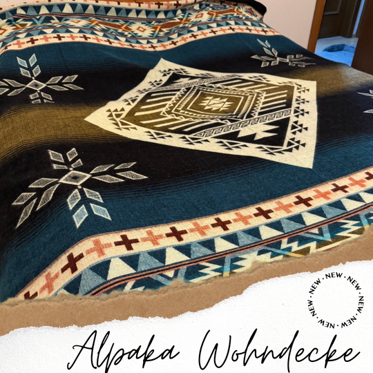Alpaka Azteken Wohndecke – Ein Hauch von Luxus aus Ecuador