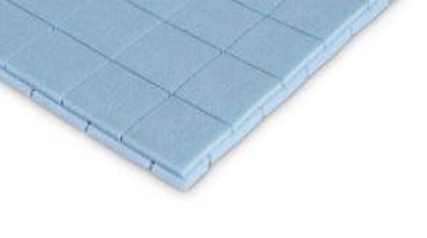 Shockpad / valdemping / drainageplaten 10 mm dik budget (EPP)