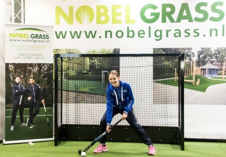 Nobel Grass mini hockeydoel PRO 200 met kantplank