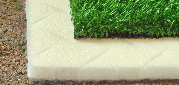 Shockpad 12 mm versterkt met onderdoek