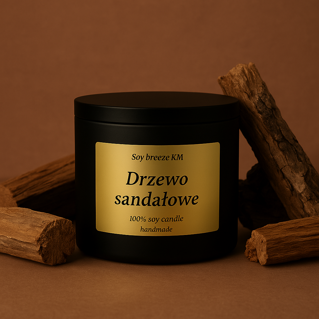 Świeca sojowa 250 ml - Drzewo sandałowe