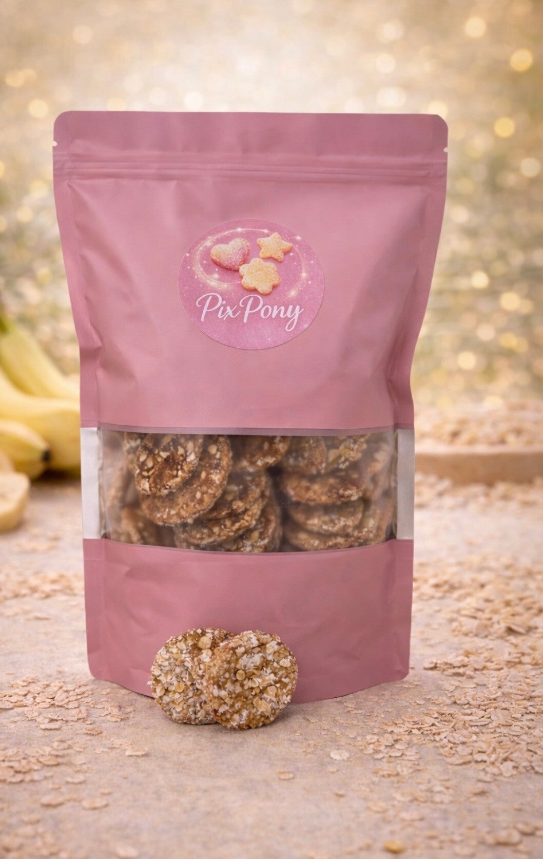 Plaisirs à la banane et aux flocons d'avoine 250 grammes