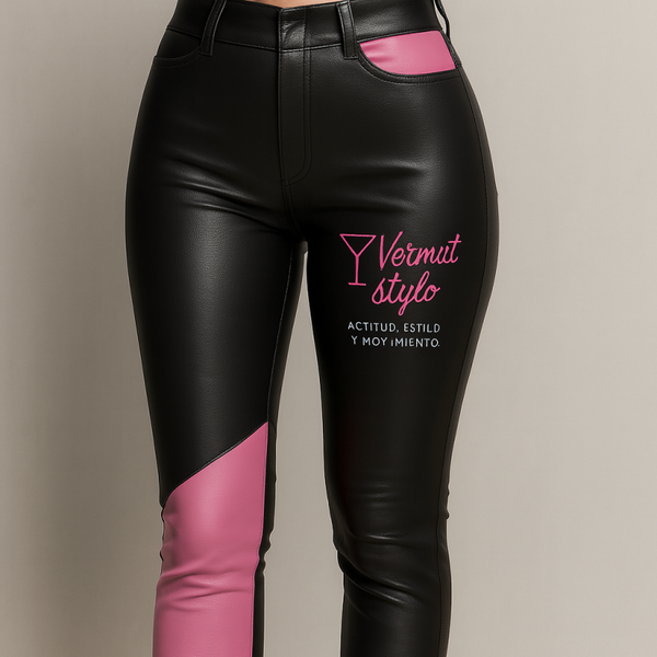 pantalón largo cuero NyR