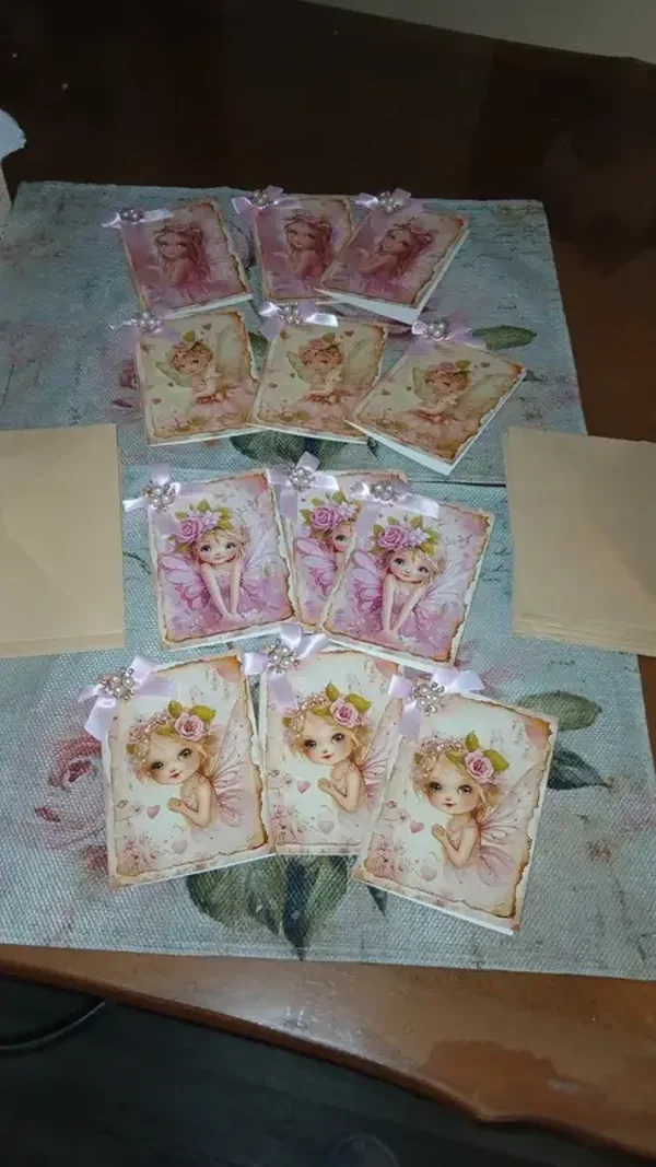 Cartes postale fées