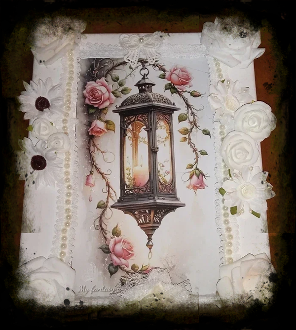 Cadre lampe baroque