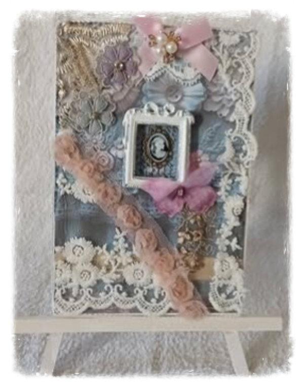 Petit cadre romantique sur chevalet