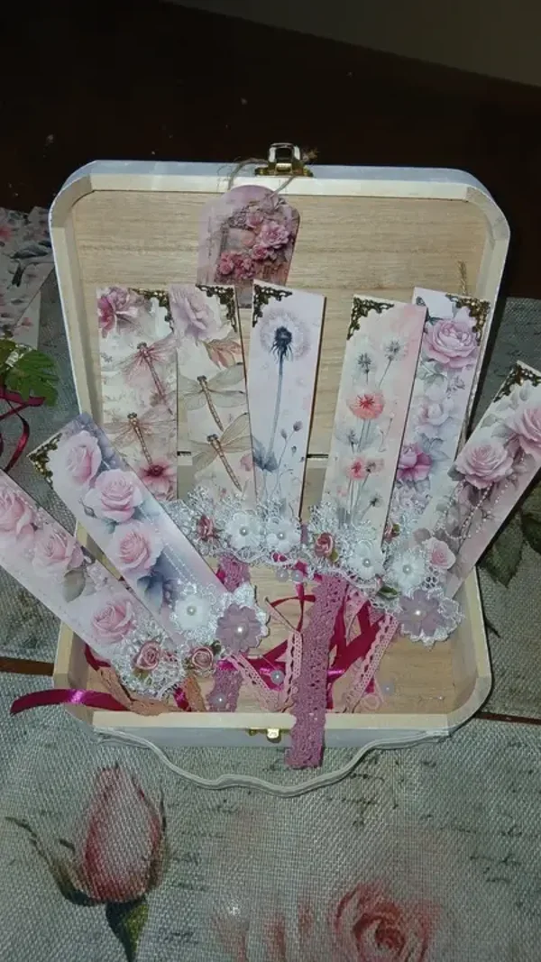 Marques page  fleurs