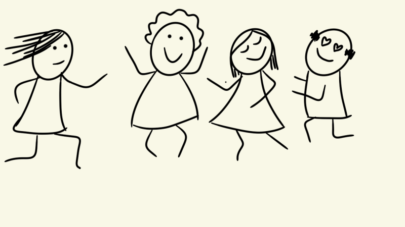 Bewegung, Strichmännchen