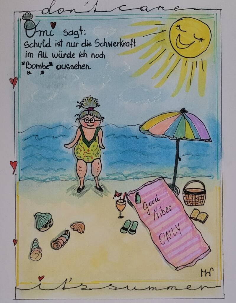 Omi Spruch, Strandfigur