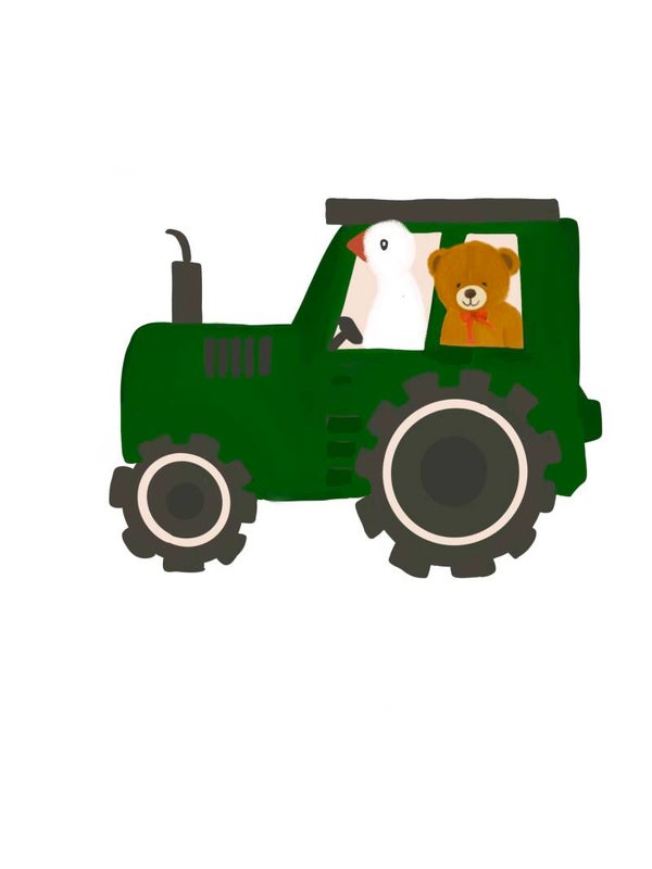 Muursticker tractor