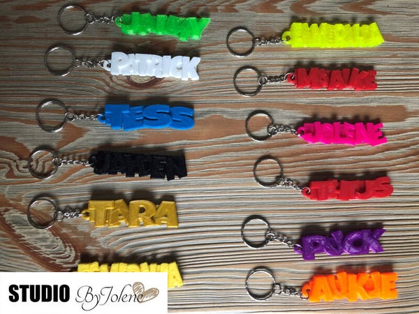 3D naam sleutelhangers