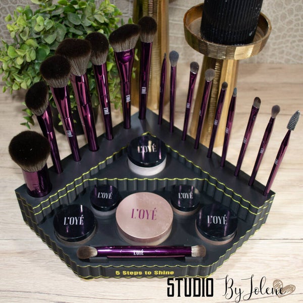 Make-up organizer 5 steps to glow