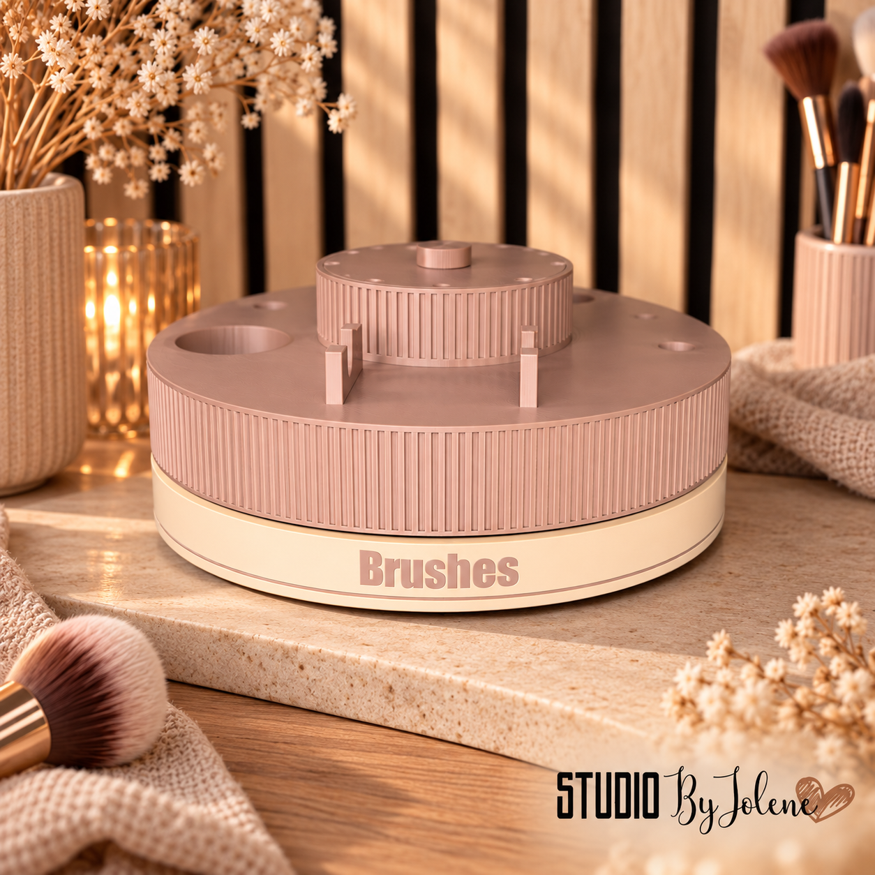 Roterende brushes organizer || Japandi