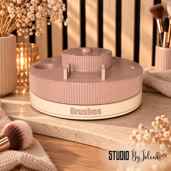 Roterende brushes organizer || Japandi