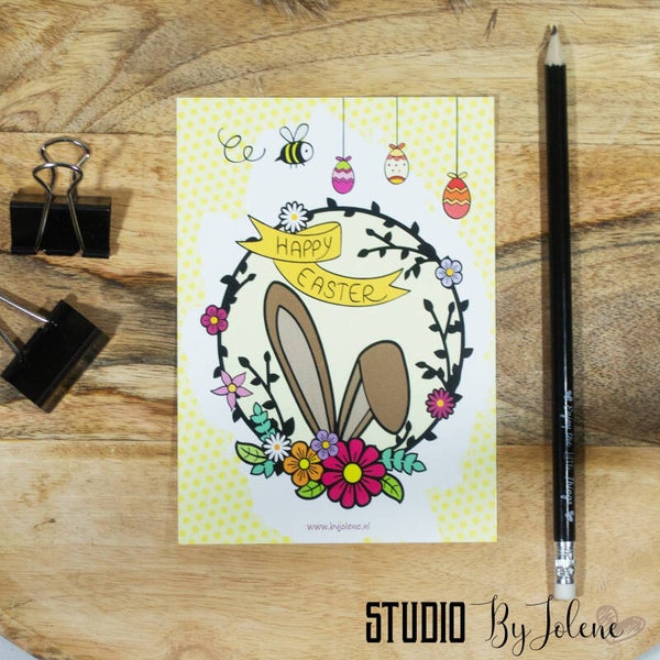 Kaart happy easter