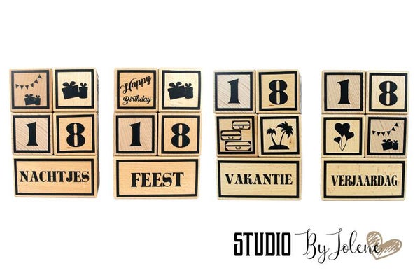 Aftelblokken verjaardag, feestje , nachtjes