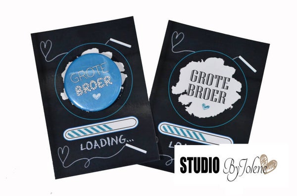 Buttonkaart Grote broer || 10 stuks