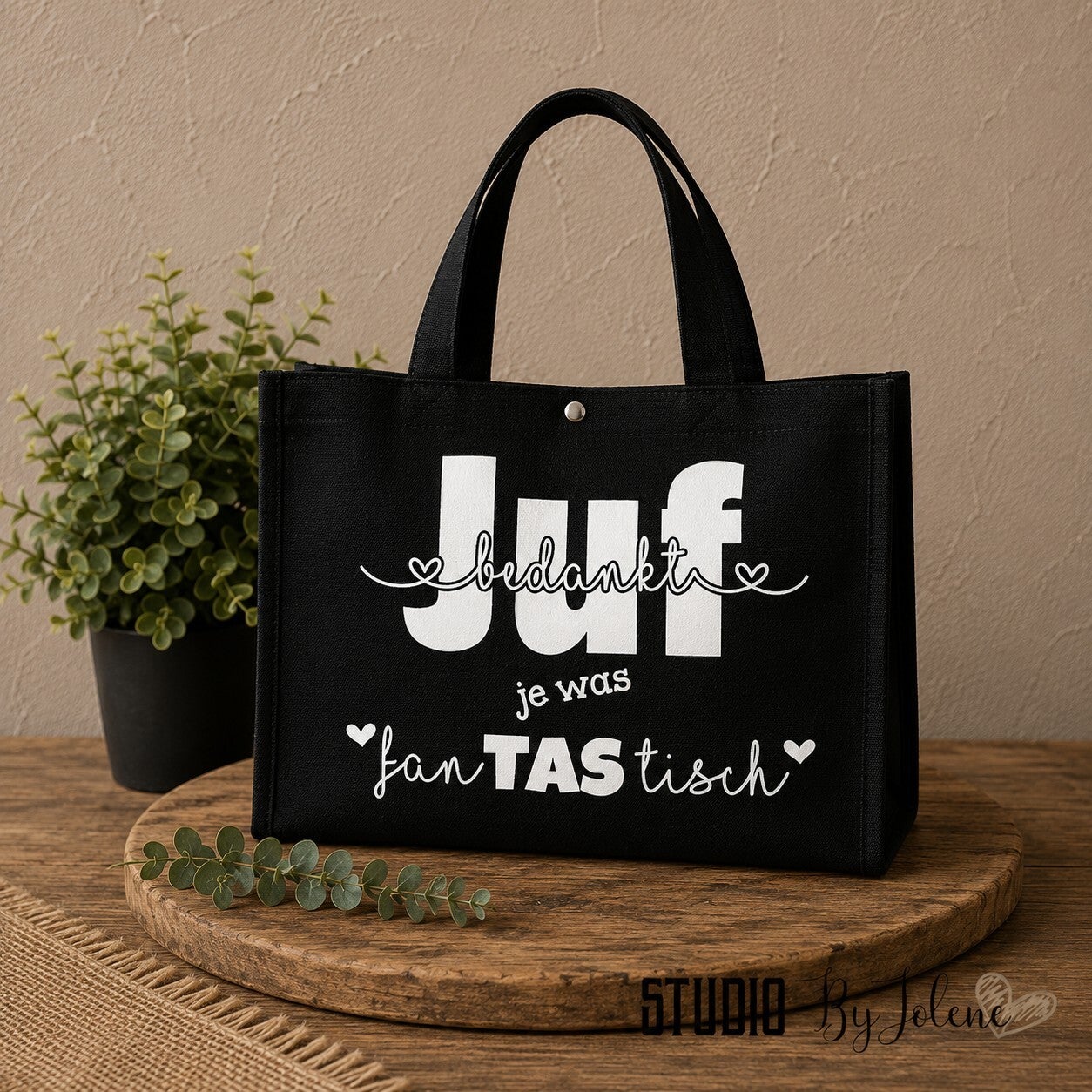 Tas voor de juf met naam