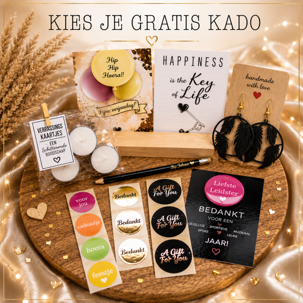 Kies jouw gratis kadootje