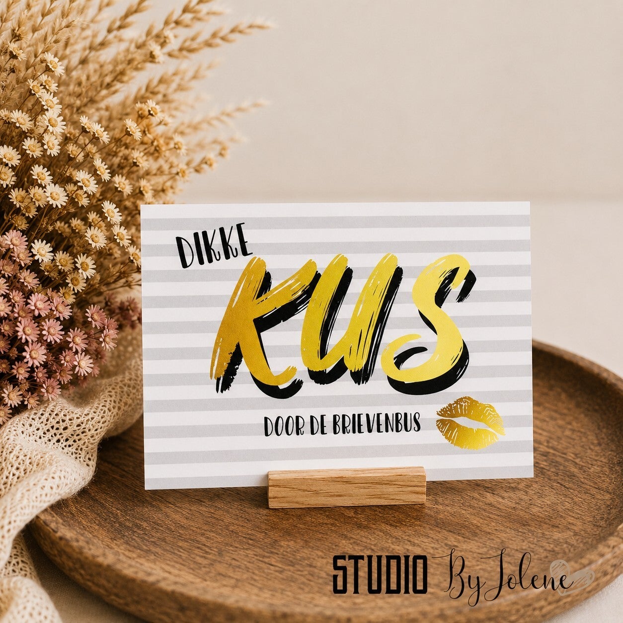 Kaart Kus door de brievenbus || 30 stuks