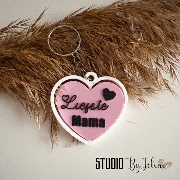 Fidget sleutelhanger hart liefste mama