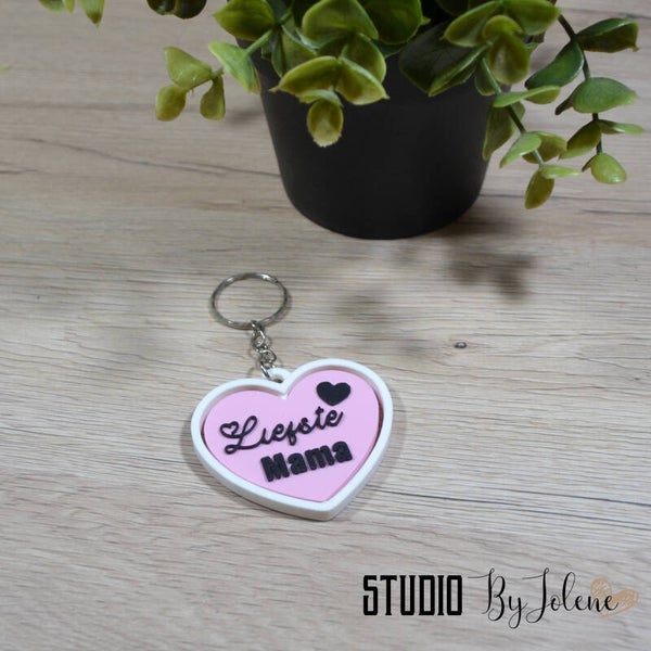 Fidget sleutelhanger hart liefste mama