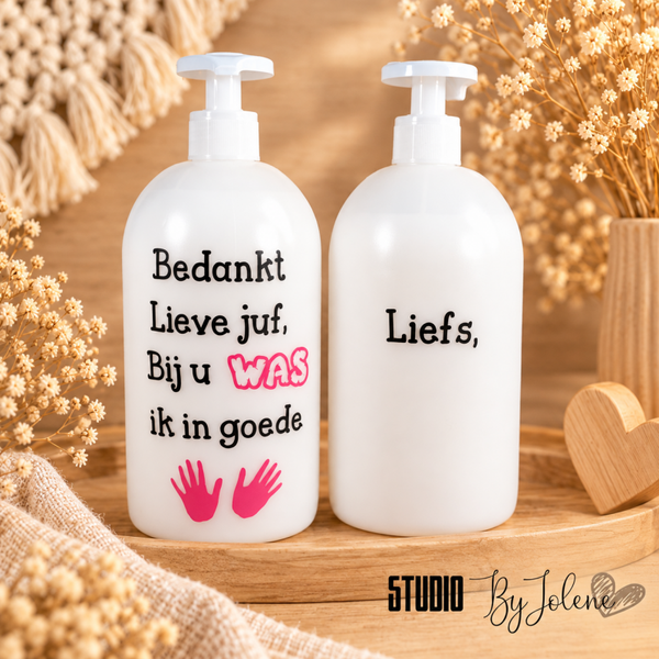 Handzeep voor de juf of meester