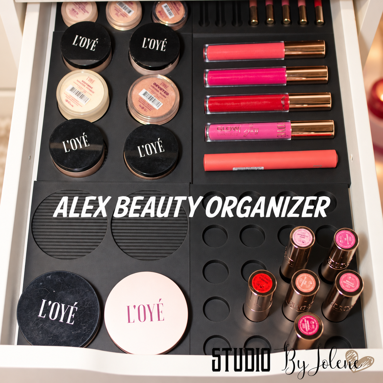 Make-up organizer voor IKEA Alex Lade | geschikt voor L'oyé