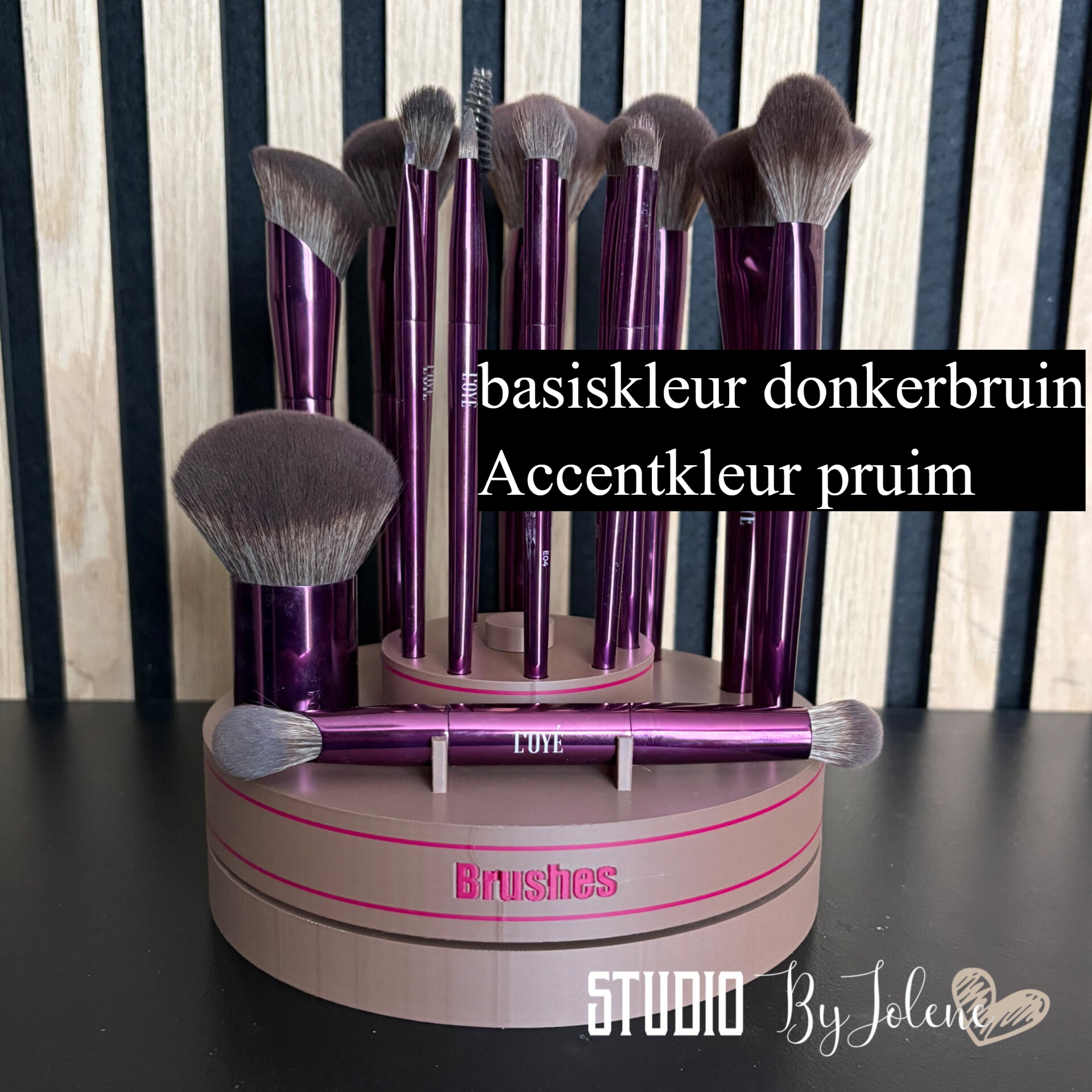 Roterende Brush Organizer – Voor de complete L'OYÉ Face & Eye Brush Set