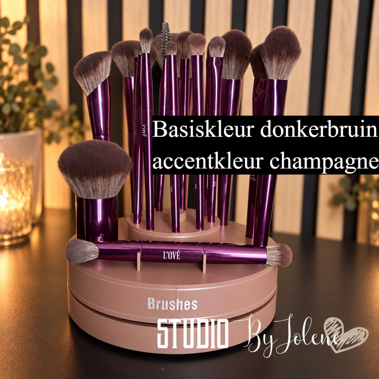 Roterende Brush Organizer – Voor de complete L'OYÉ Face & Eye Brush Set