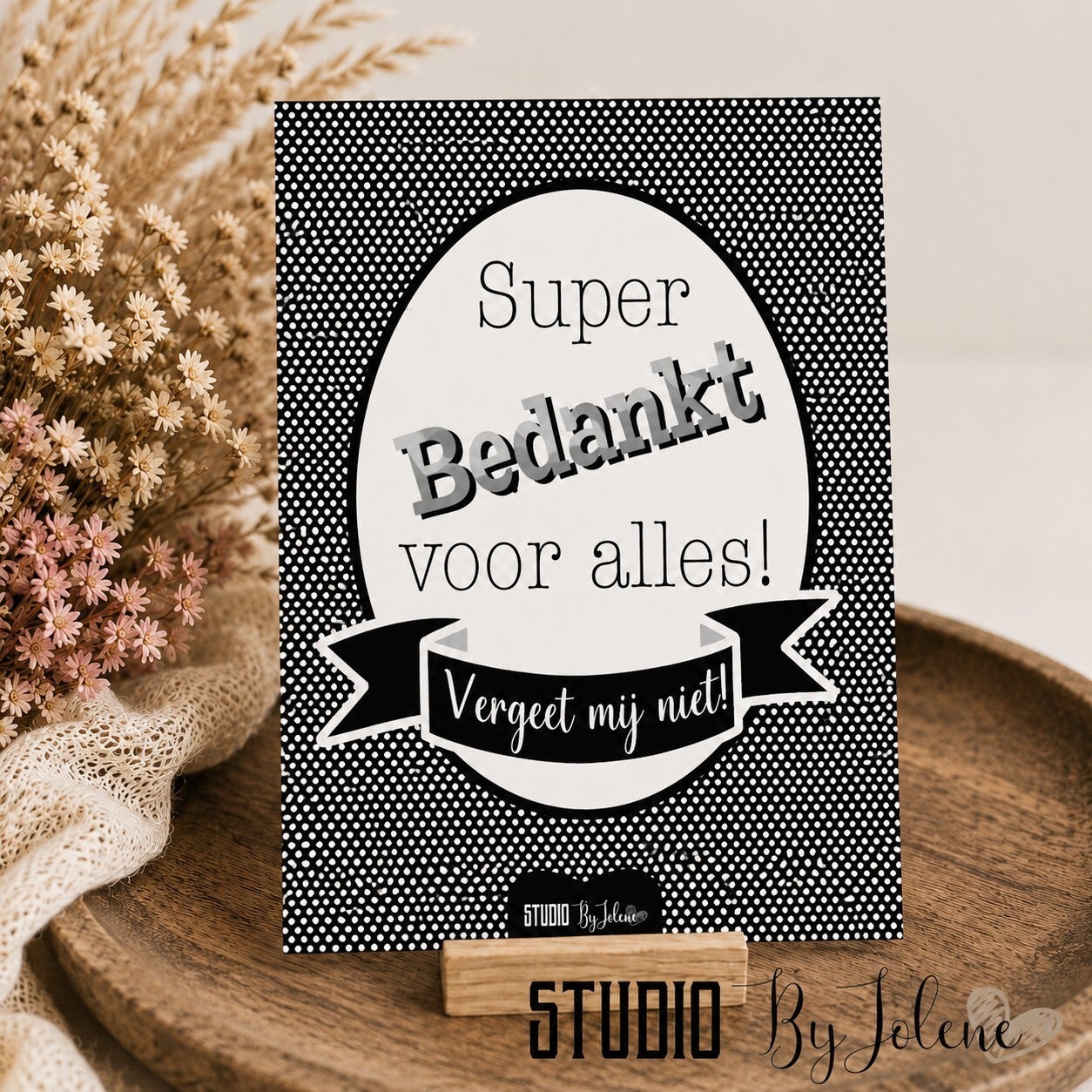 Kaart vergeet mij niet