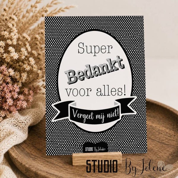 Kaart vergeet mij niet