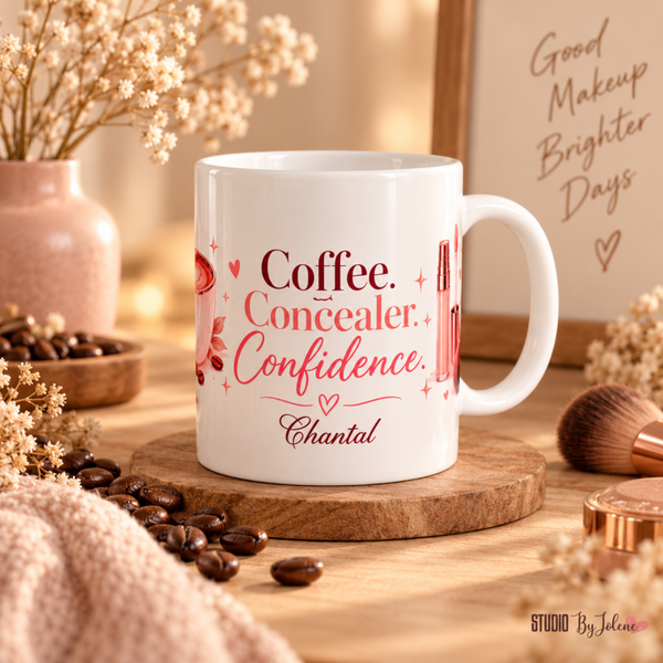 Gepersonaliseerde mok || Coffee concealer confidende