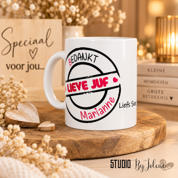 Mok Juf of meester || bedankt