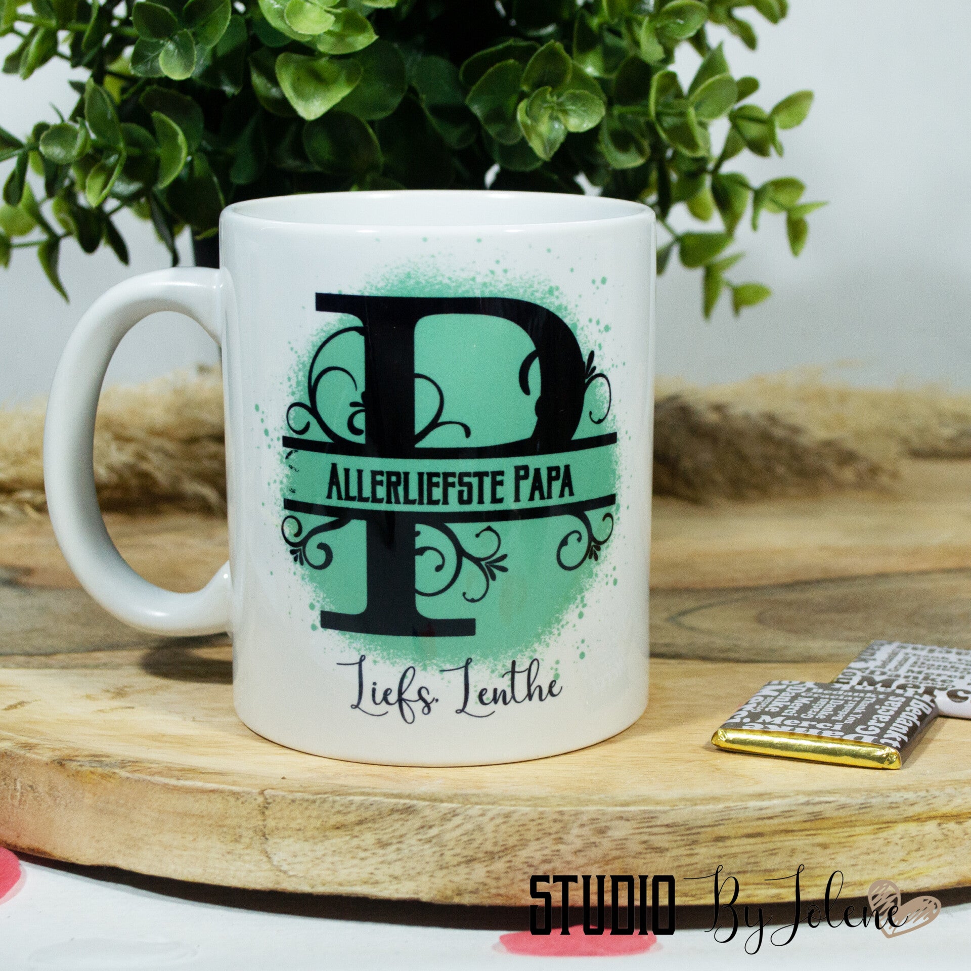 Mo met initialen voor ( bonus) papa, opa