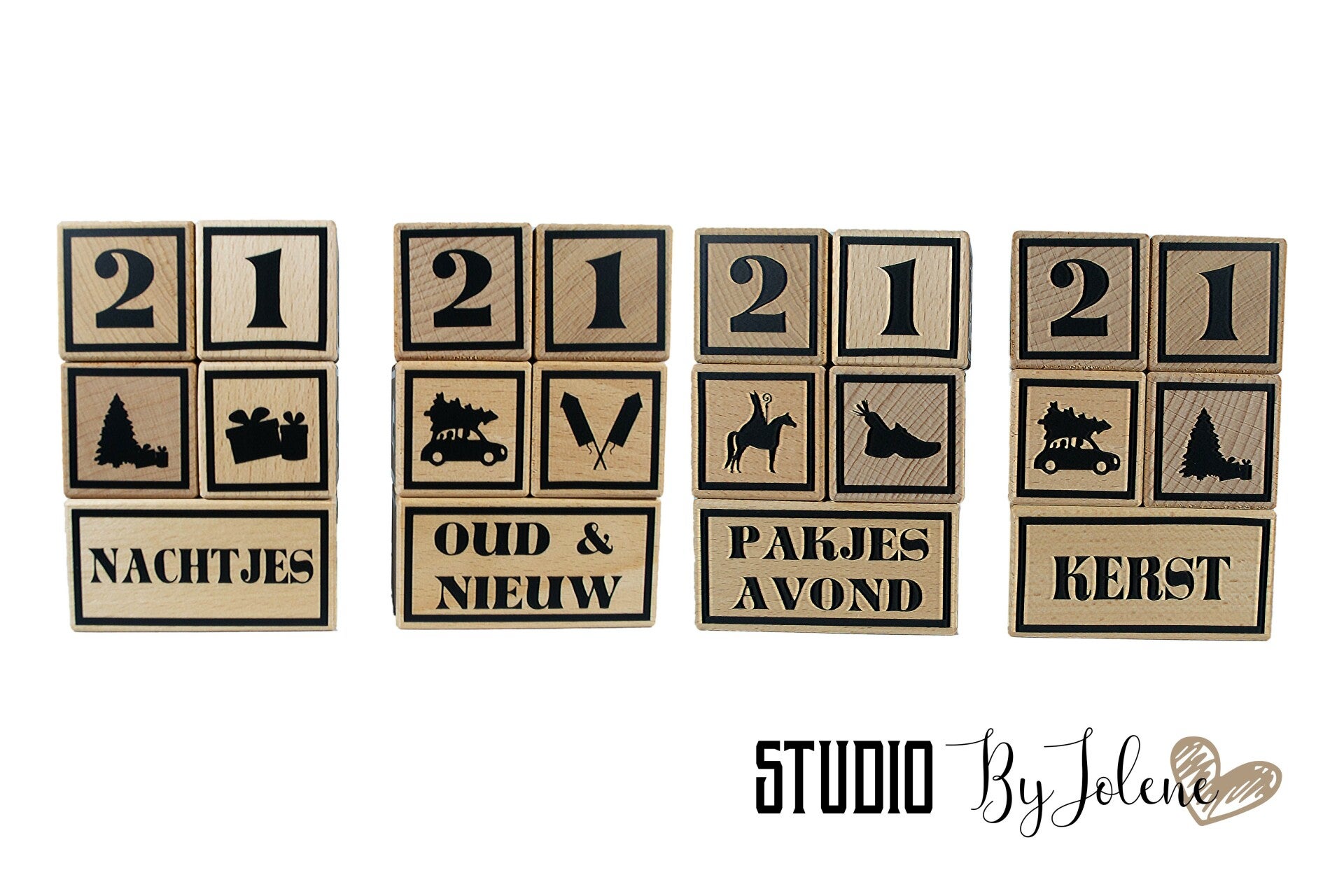 Aftelblokken sinterklaas, kerst oud&nieuw