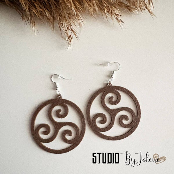 Oorbellen triskelion