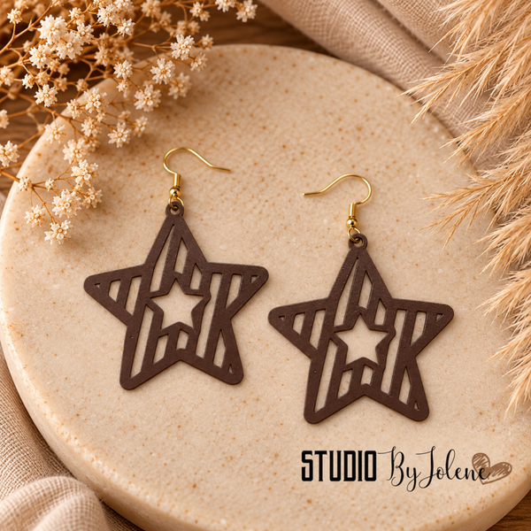 Oorbellen Earthy Star