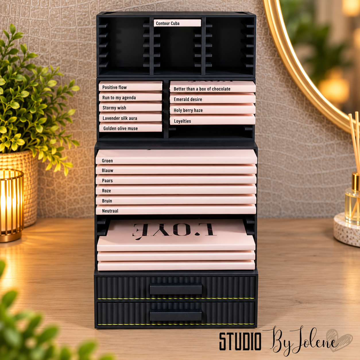 Complete modulaire  eyeshadow organizer
