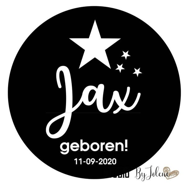 Geboorte raamstickers ster
