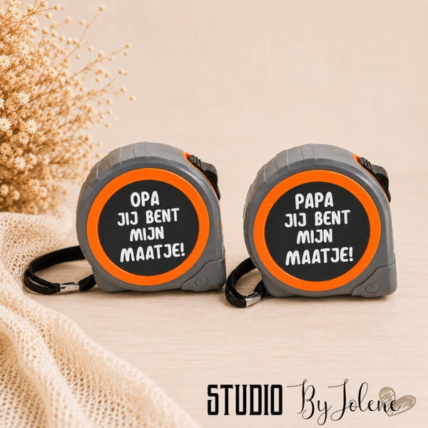 Gepersonaliseerde rolmaat voor papa