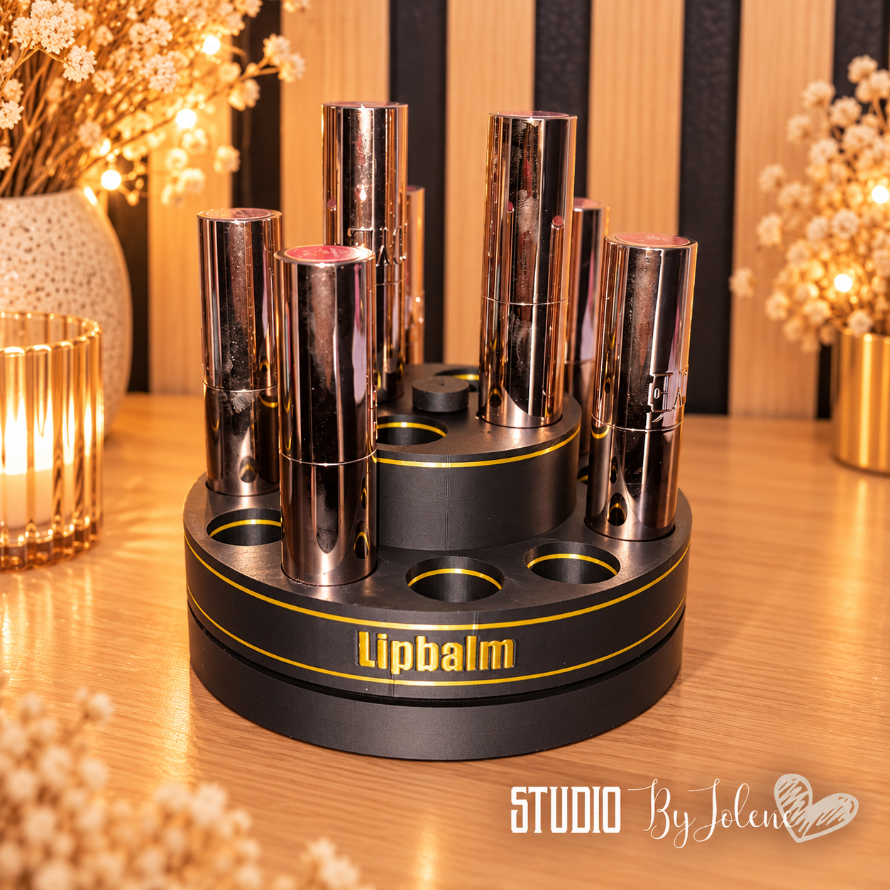 Roterende make-up organizer || 14 lipbalm