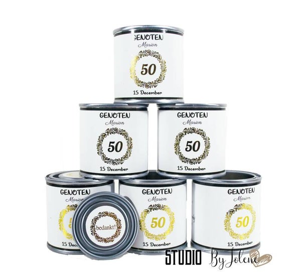 Sarah bedankt blikjes