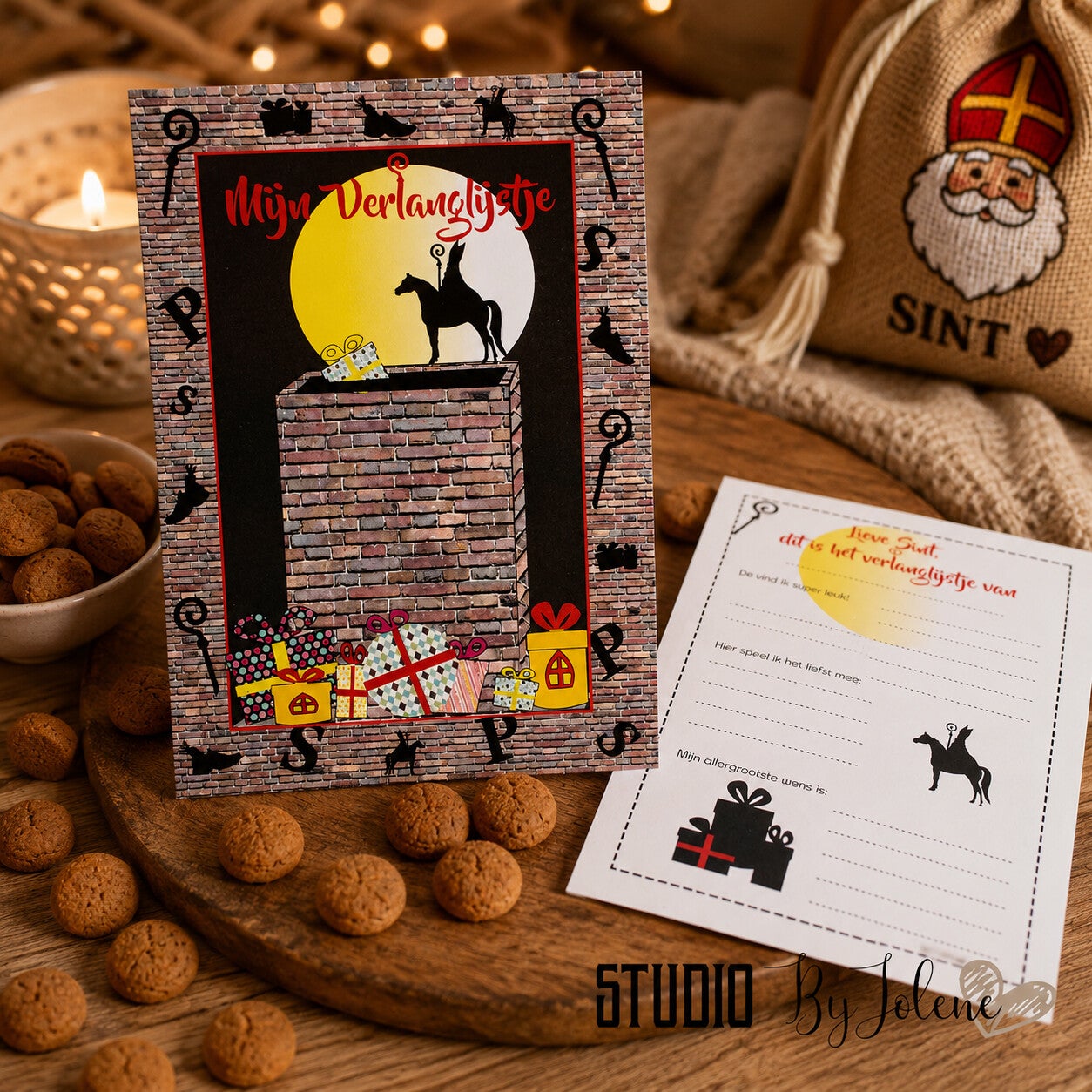 Verlanglijstje sinterklaas kaart A5