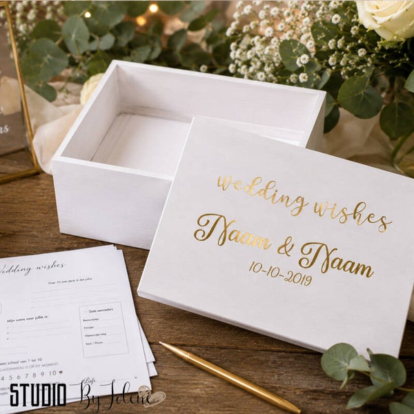 Wedding Wishes Box inclusief 50 invulkaarten