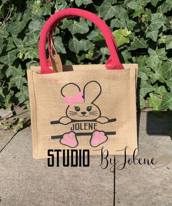 beach bag paashaas met naam