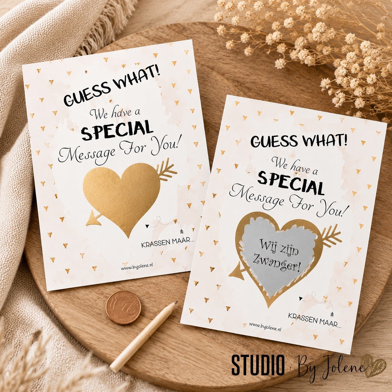 Wij zijn zwanger || kraskaart