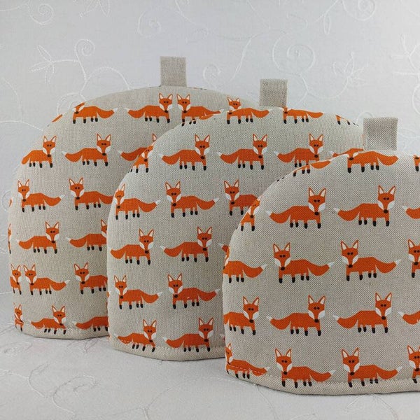 Tea Cosy For Teapot, Fox Fabric Tea Cozy