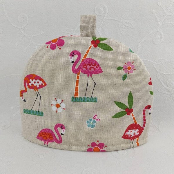 Small Tea Cosy HALF PRICE SALE, Flamingos Design