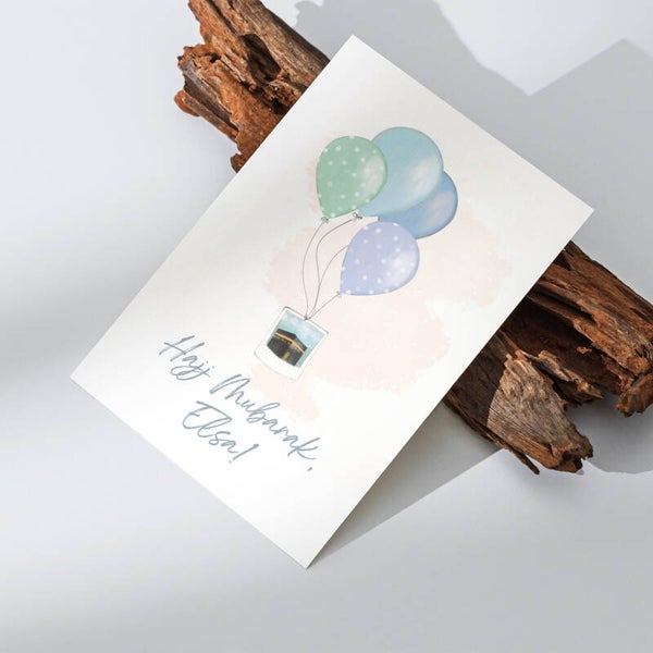 Postkarte "Hajj Ballons"
